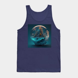 a mountain in a crystal ball Tank Top